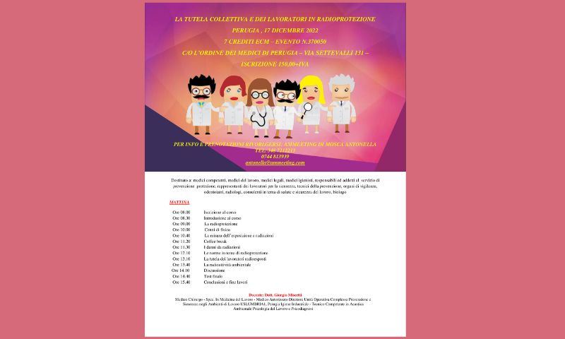 LA TUTELA COLLETTIVA E DEI LAVORATORI IN RADIOPROTEZIONE 